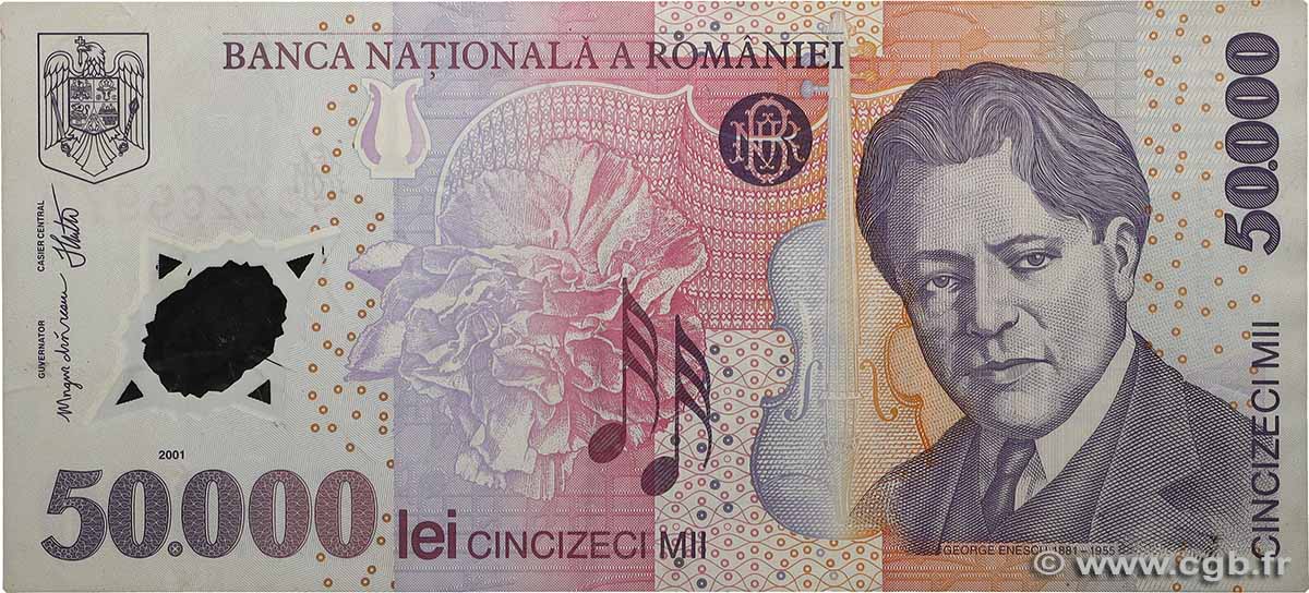 50000 Lei ROUMANIE  2002 P.113a TTB