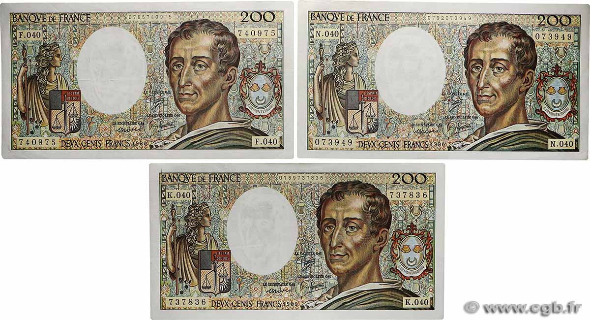 200 Francs MONTESQUIEU Lot FRANCE  1986 F.70.06 TTB+