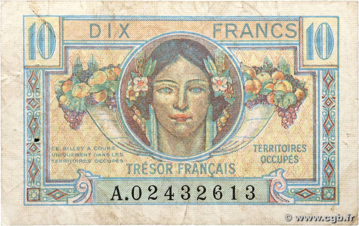 10 Francs TRÉSOR FRANÇAIS FRANKREICH  1947 VF.30.01 S