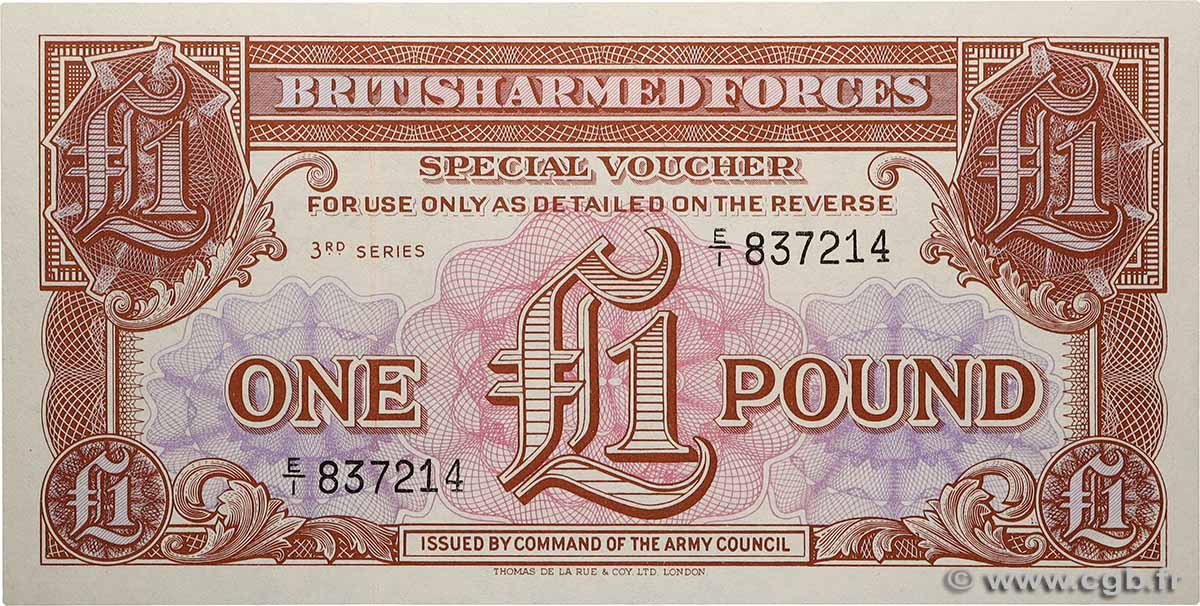 1 Pound ANGLETERRE  1956 P.M029a pr.NEUF
