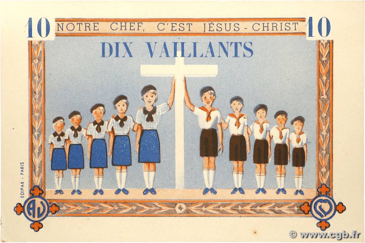 10 Vaillants FRANCE régionalisme et divers  1930 JP.- pr.NEUF