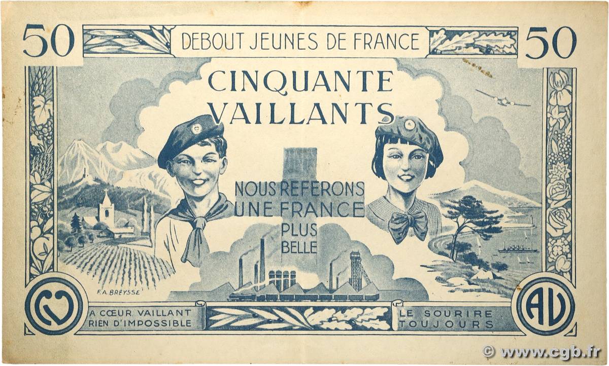 50 Vaillants FRANCE régionalisme et divers  1930 JP.- TB+