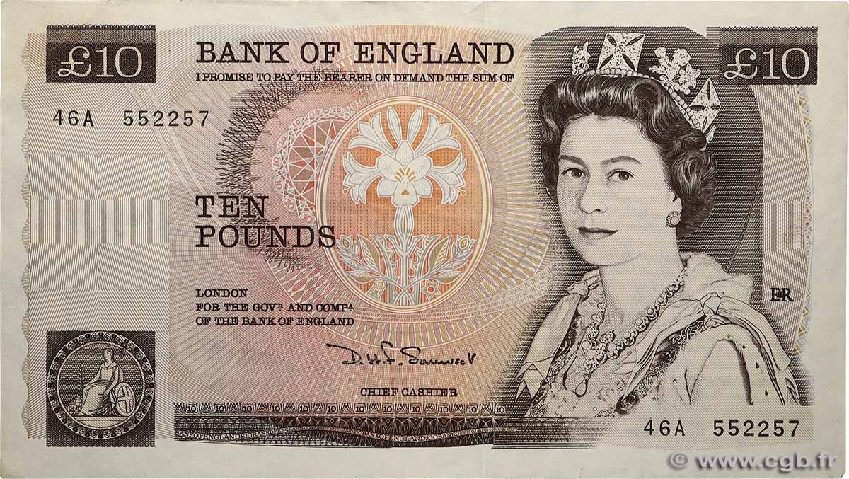 10 Pounds ANGLETERRE  1987 P.379b TTB