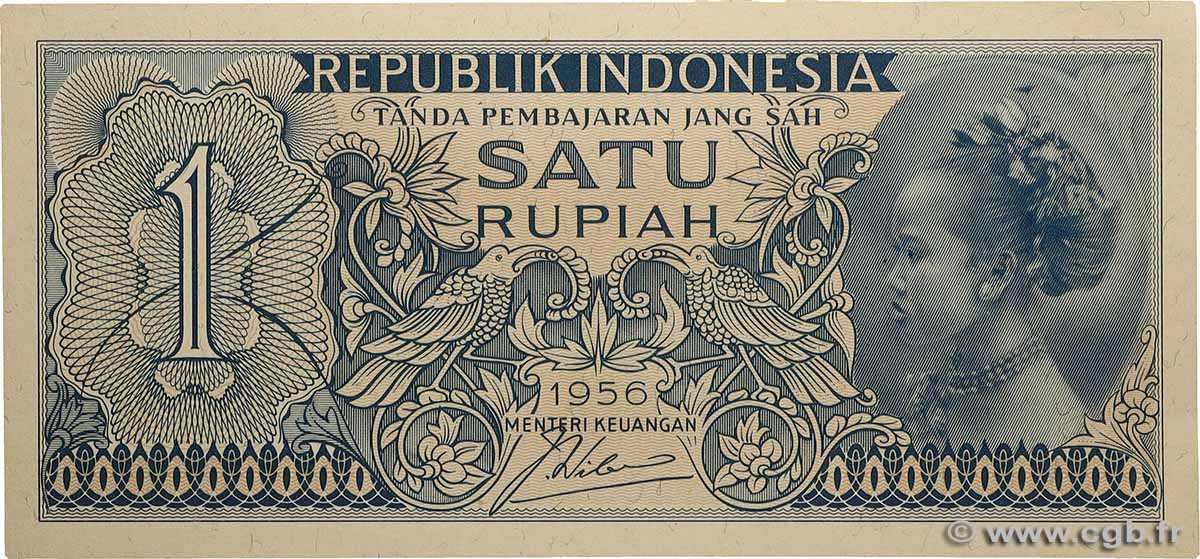 1 Rupiah INDONÉSIE  1956 P.074 pr.NEUF
