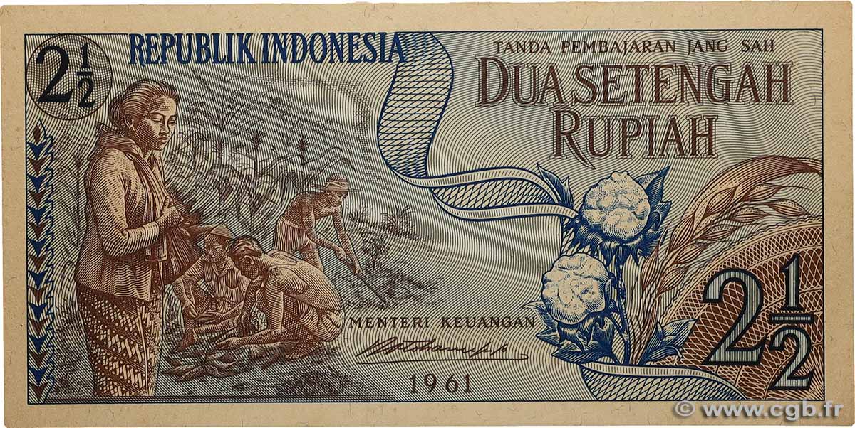 2,5 Rupiah INDONÉSIE  1961 P.079a NEUF