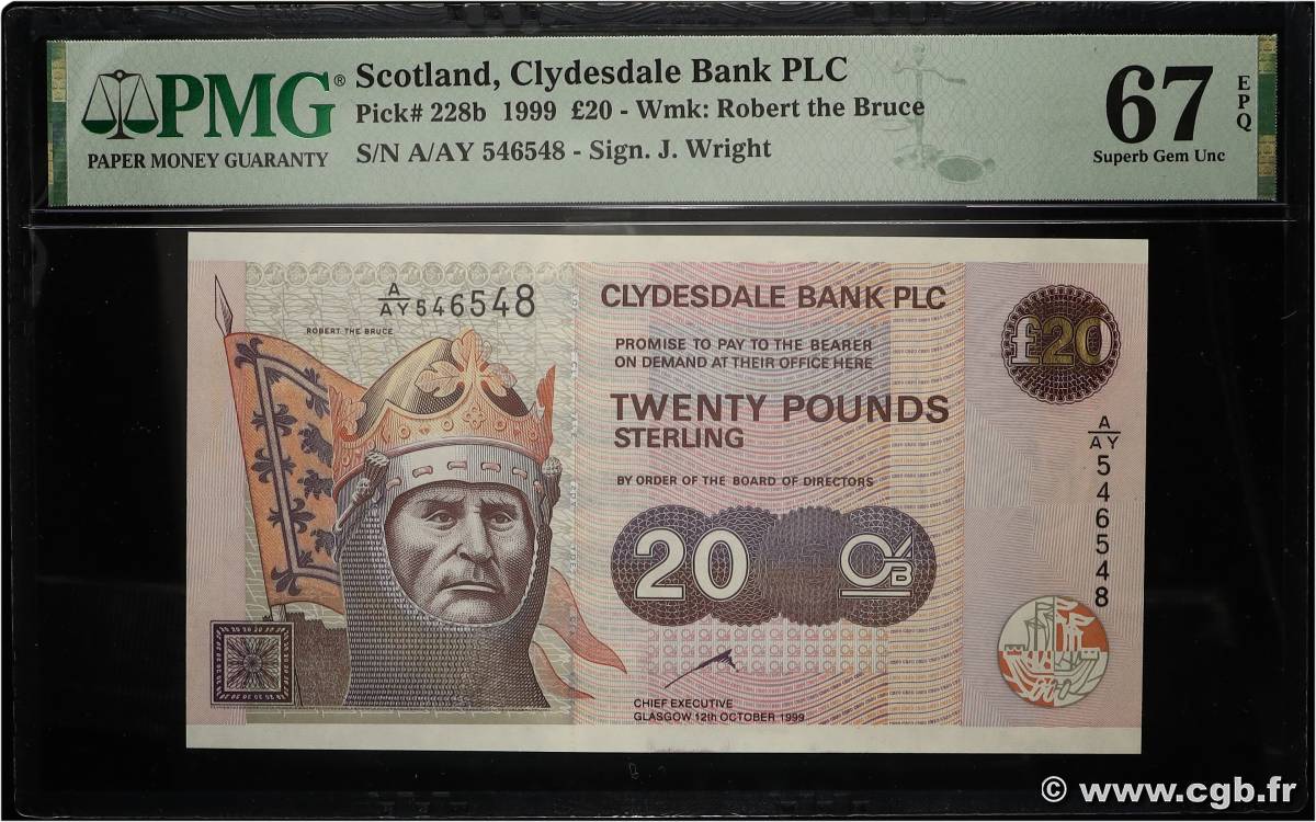20  Pounds ÉCOSSE  1999 P.228b NEUF