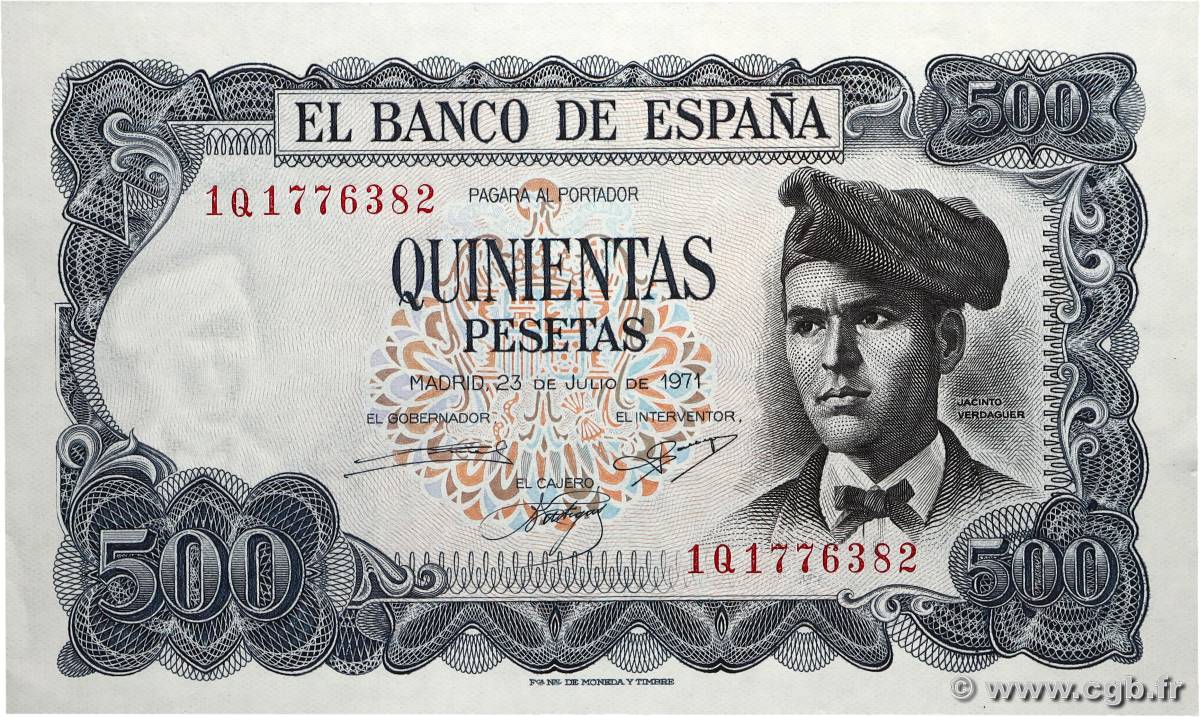 500 Pesetas ESPAGNE  1971 P.153a SPL