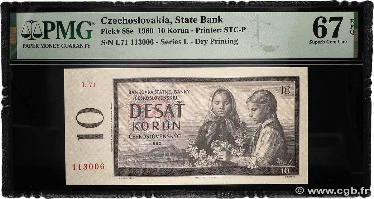 10 Korun CHECOSLOVAQUIA  1960 P.088e FDC