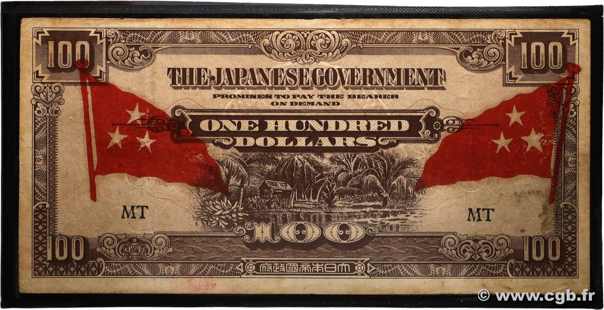100 Dollars MALAYA  1942 P.M08a TTB+