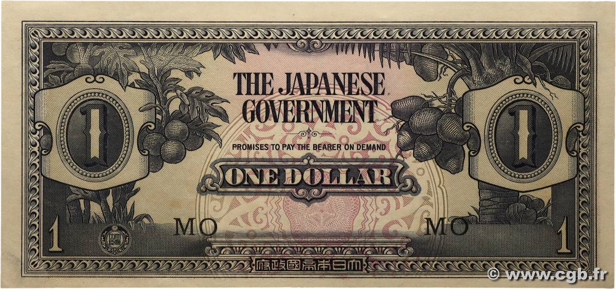 1 Dollar MALAYA  1942 P.M05b pr.NEUF