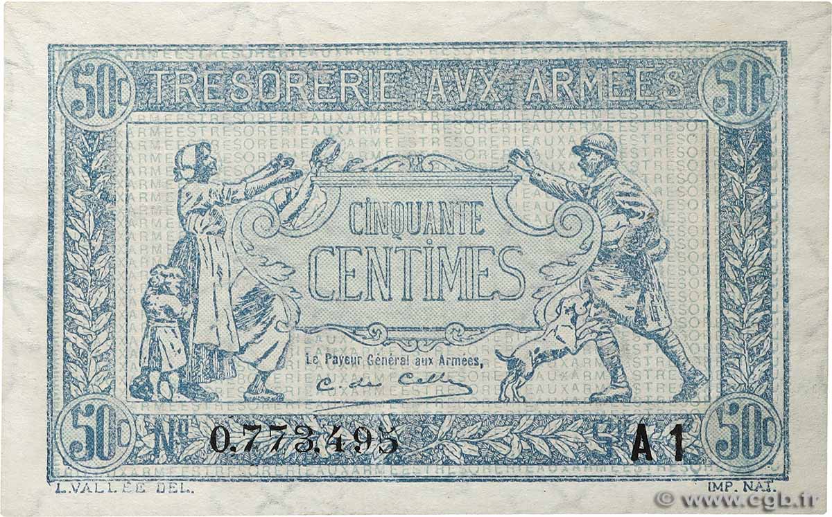 50 Centimes TRÉSORERIE AUX ARMÉES 1919 FRANCE  1919 VF.02.10 UNC