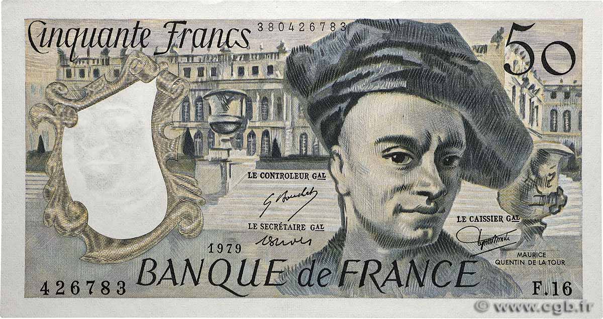 50 Francs QUENTIN DE LA TOUR FRANCE  1979 F.67.04 pr.NEUF