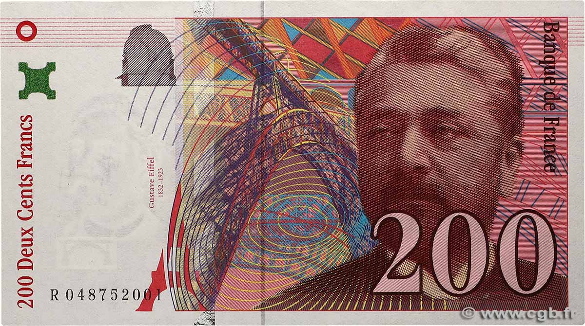 200 Francs EIFFEL  FRANCE  1996 F.75.03b UNC-
