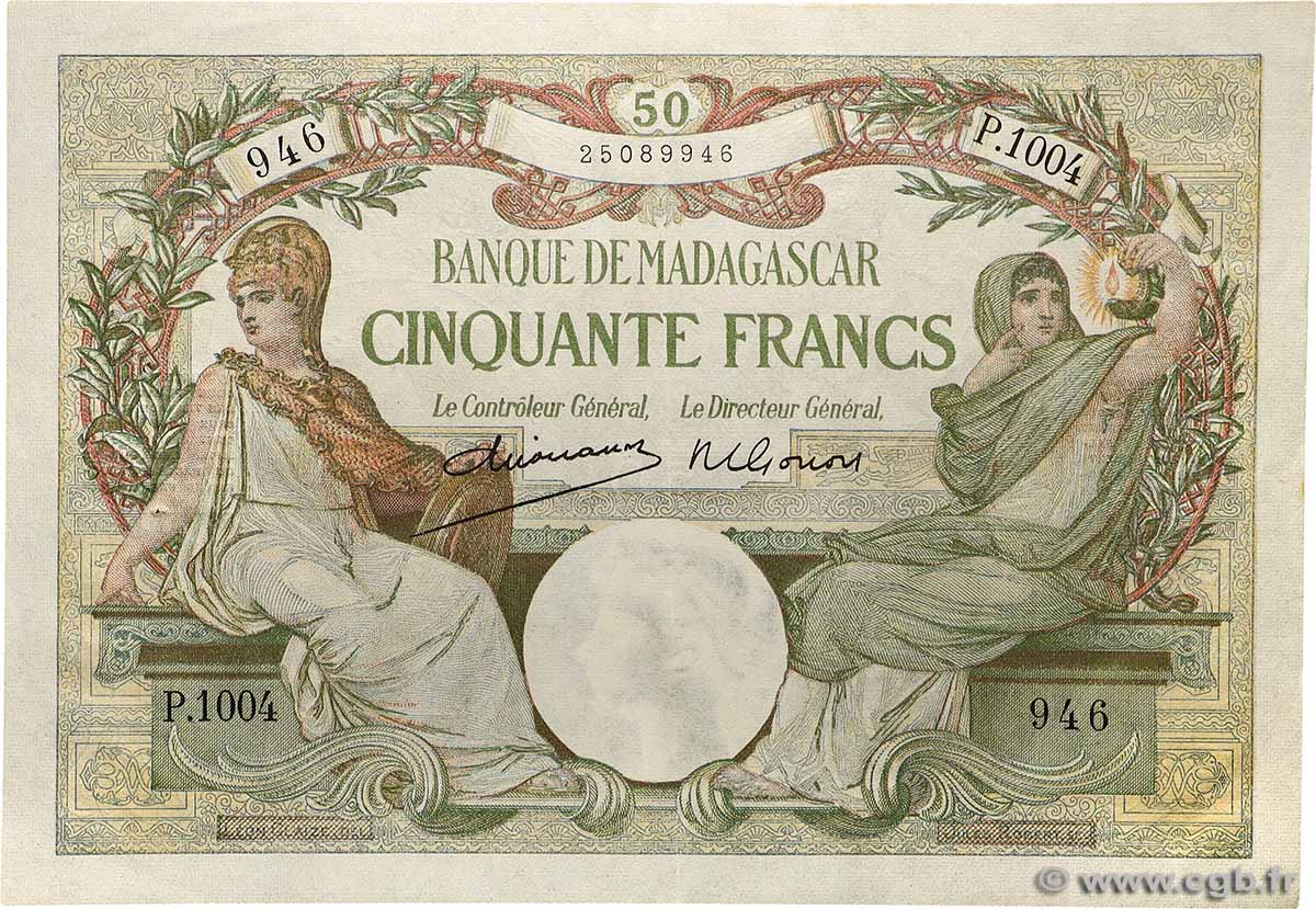 50 Francs MADAGASKAR  1948 P.038 VZ+