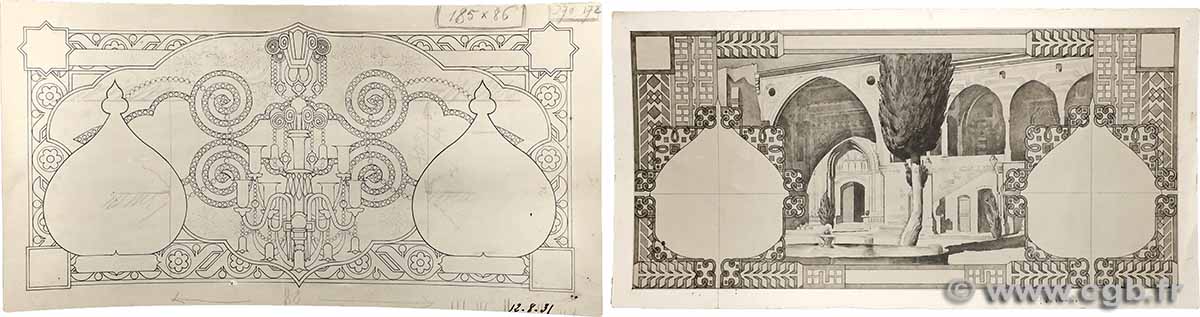 10 Livres Photo LIBANON  1931 P.017P fST+