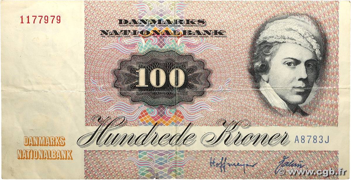 100 Kroner DANEMARK  1978 P.051e TTB