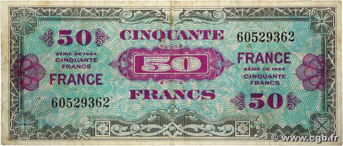 50 Francs FRANCE FRANCE  1945 VF.24.01 TB