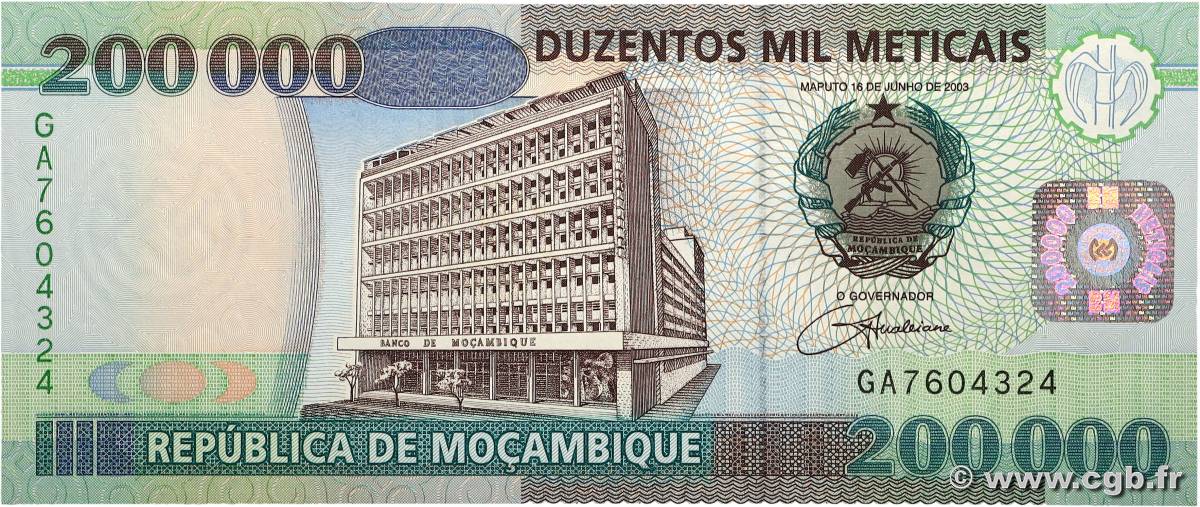 200000 Meticais MOZAMBIQUE  2003 P.141 NEUF
