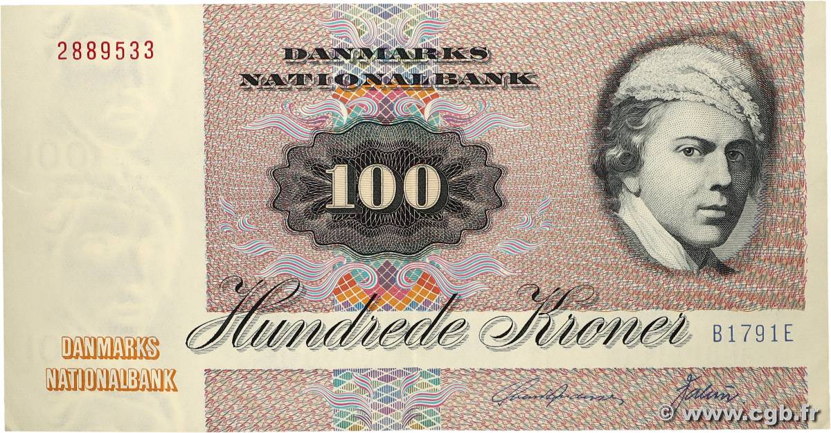 100 Kroner DANEMARK  1979 P.051f SUP