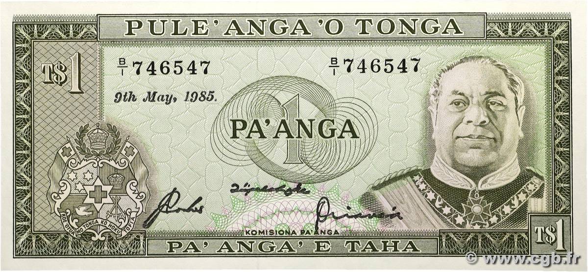 1 Pa&nbsp;anga TONGA  1985 P.19c pr.NEUF