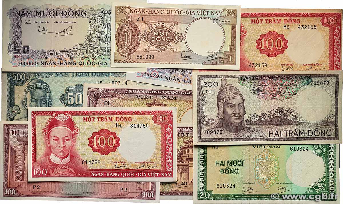 1 au 500 Dong Lot VIET NAM SOUTH  1966 P.15 au P.23a VF