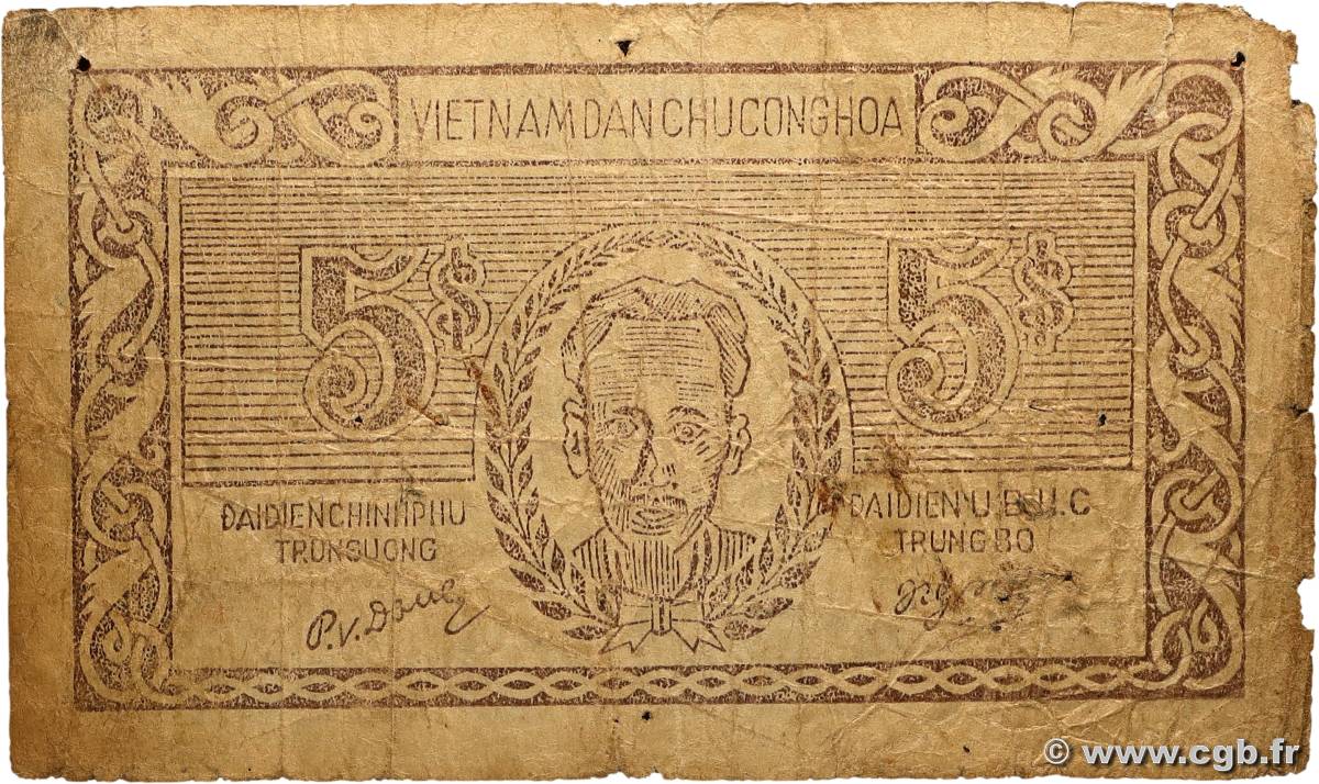 5 Dong VIET NAM   1949 P.046a B