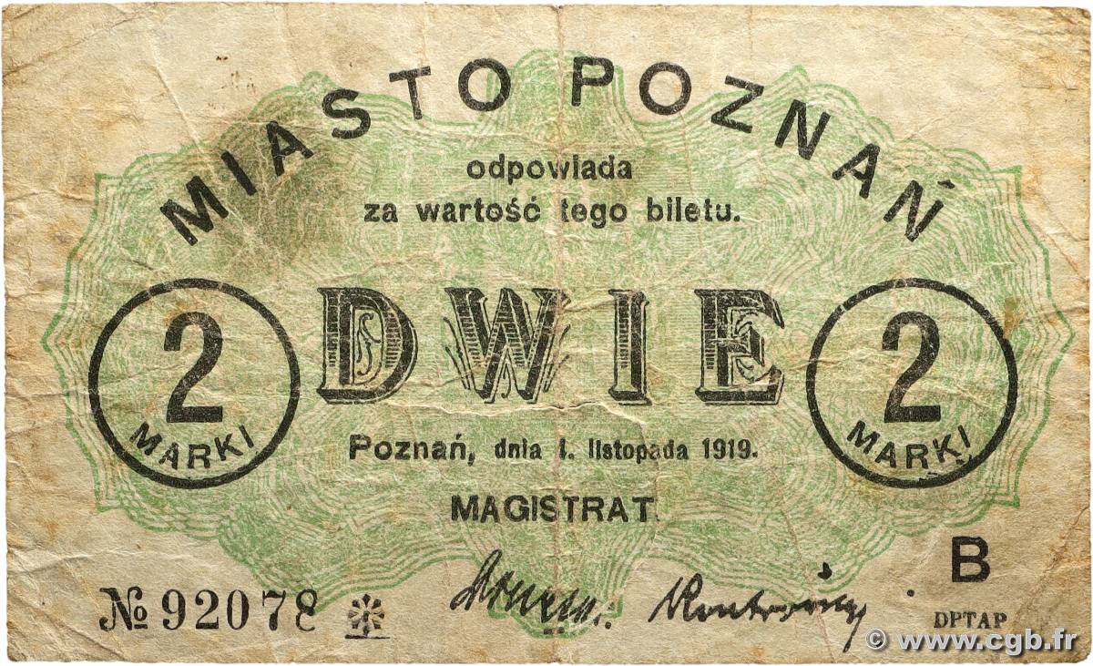 2 Marks POLOGNE Gorlice 1919 P.-- B+