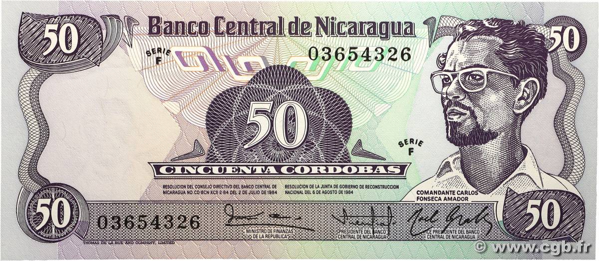50 Cordobas NICARAGUA  1984 P.140 NEUF
