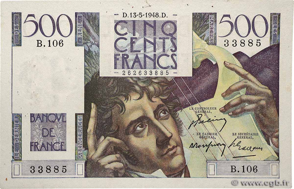 500 Francs CHATEAUBRIAND FRANCE  1948 F.34.08 VF