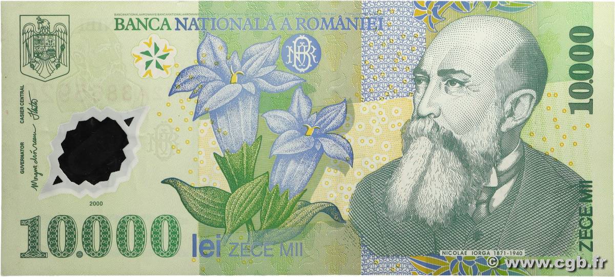 10000 Lei RUMÄNIEN  2001 P.112b fVZ