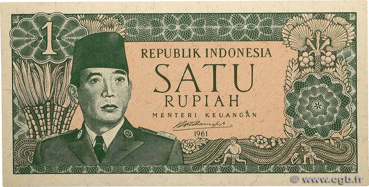 1 Rupiah INDONESIA  1961 P.079A UNC