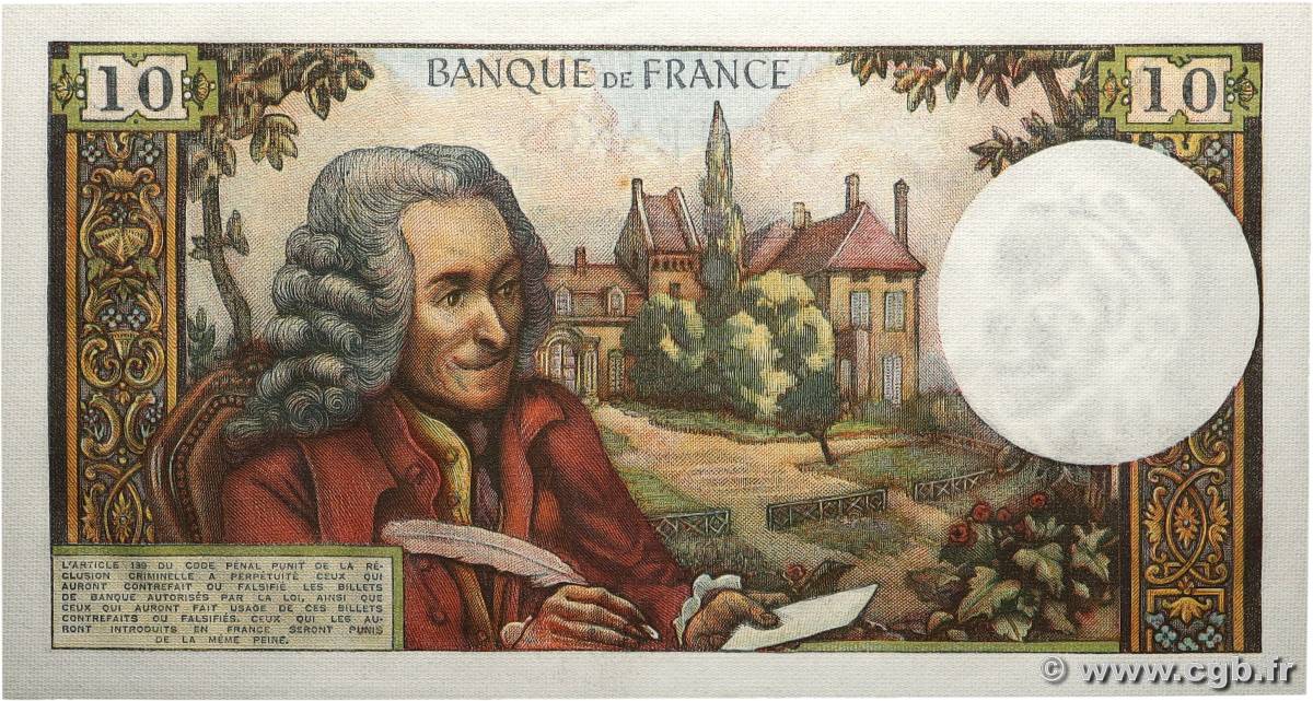 10 Francs VOLTAIRE FRANCE 1967 F.62.25 562107 Billets