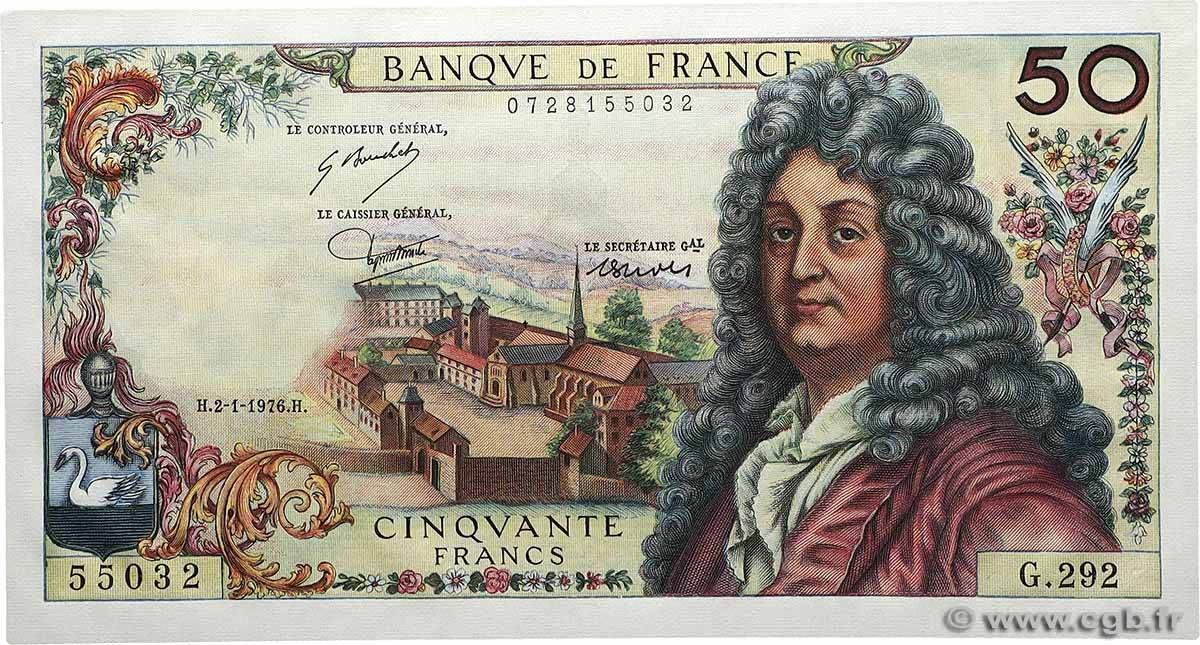 50 Francs RACINE FRANCE  1976 F.64.32 UNC-