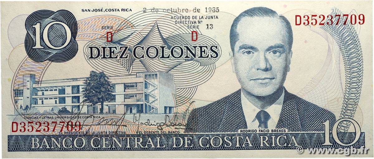 10 Colones COSTA RICA  1985 P.237b NEUF