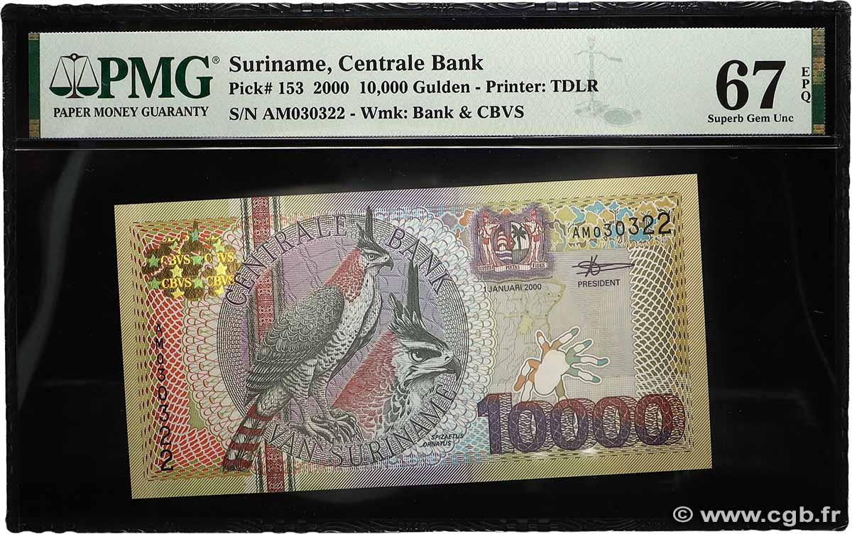 10000 Gulden SURINAM  2000 P.153 UNC