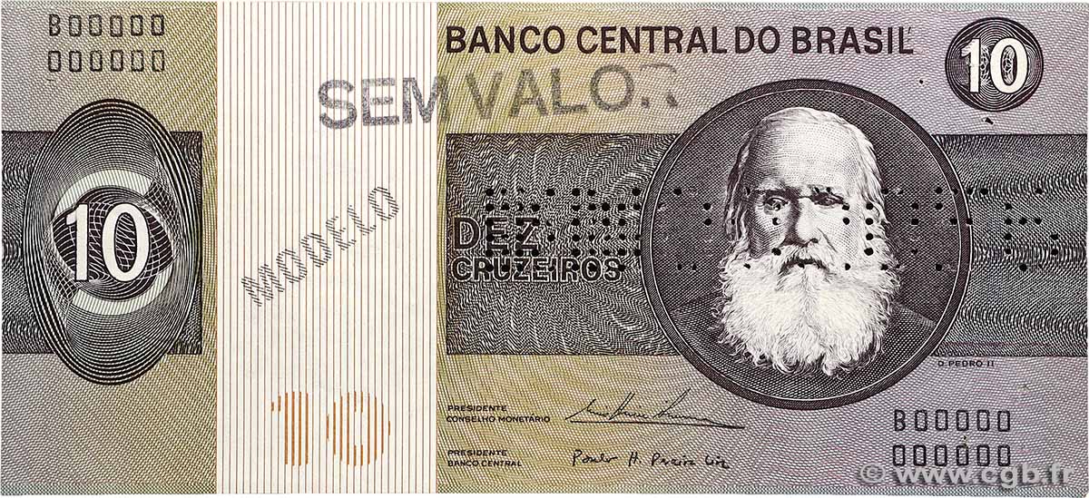 10 Cruzeiros Spécimen BRÉSIL  1970 P.193cs SUP