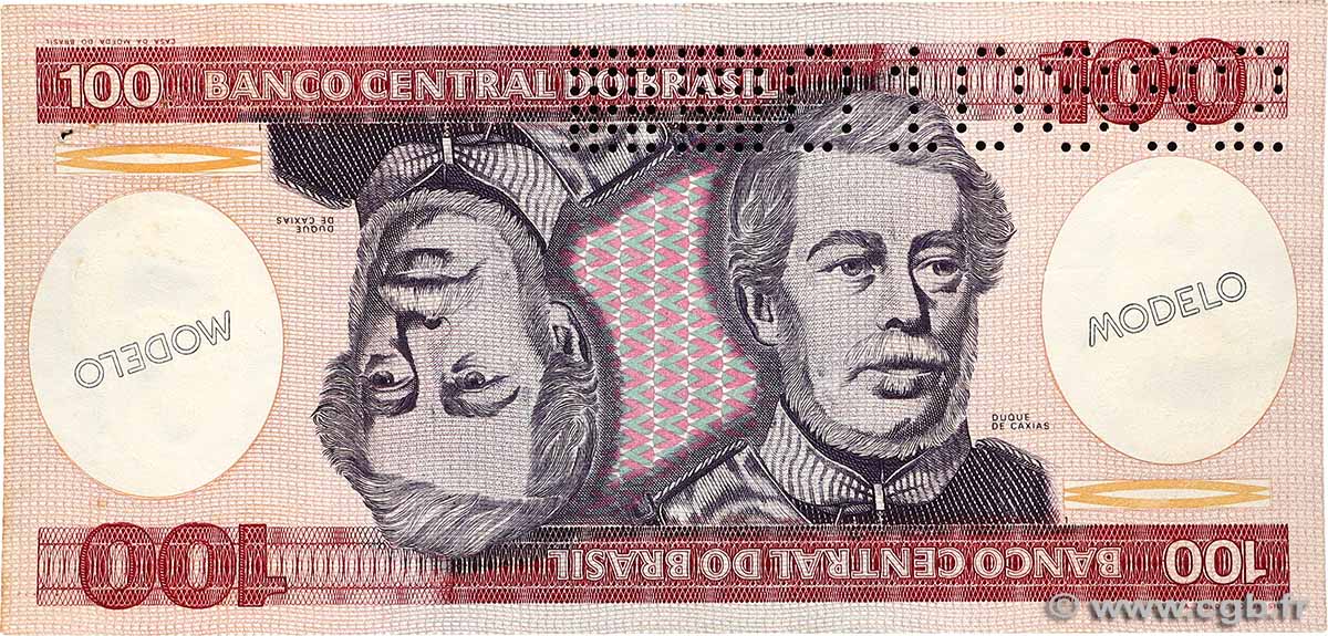 100 Cruzeiros Spécimen BRASILIEN  1981 P.198as fST