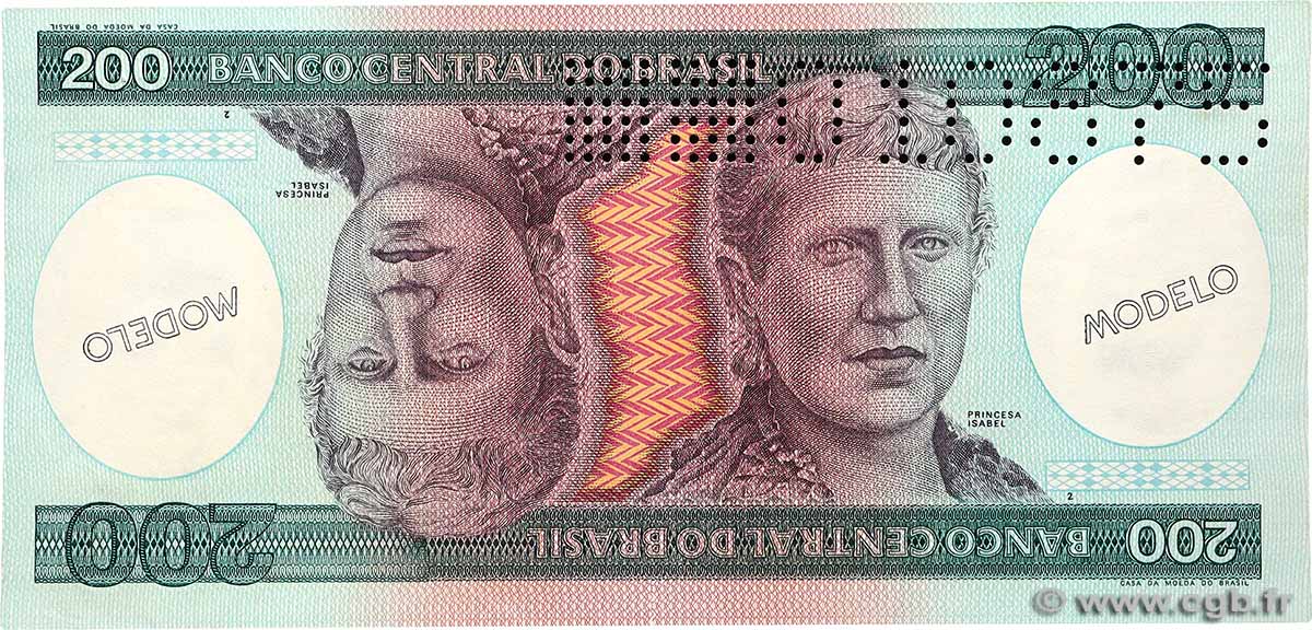 200 Cruzeiros Spécimen BRASIL  1981 P.199a SC+