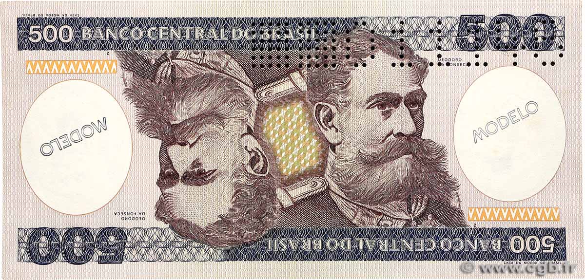 500 Cruzeiros Spécimen BRAZIL  1981 P.200a UNC