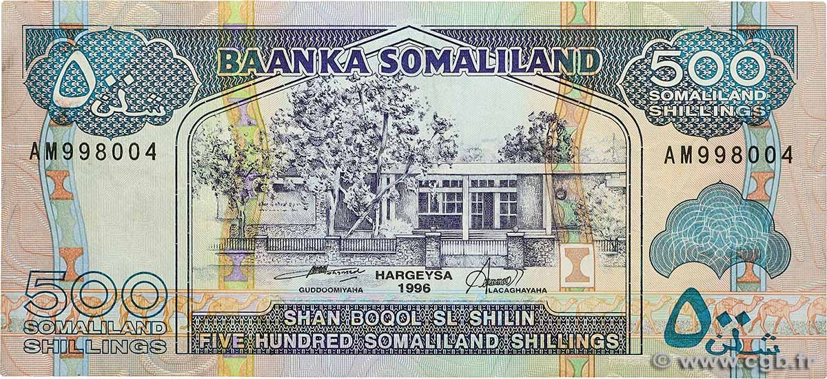 500 Shilin / 500 Shillings SOMALILAND  1996 P.06b SS