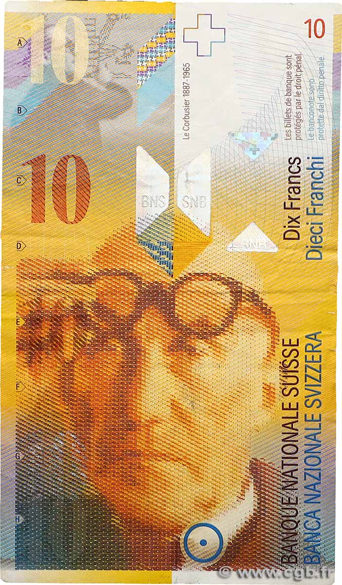 10 Francs SUISSE  1995 P.66a S