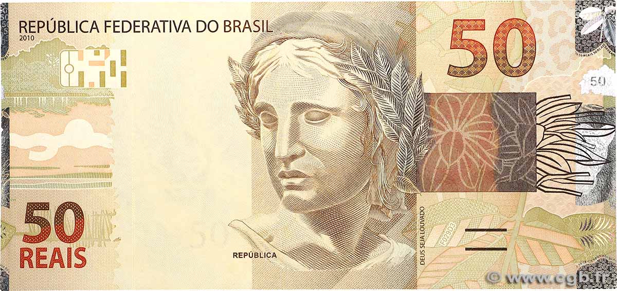 50 Reais Fauté BRASILIEN  2010 P.256f fST+