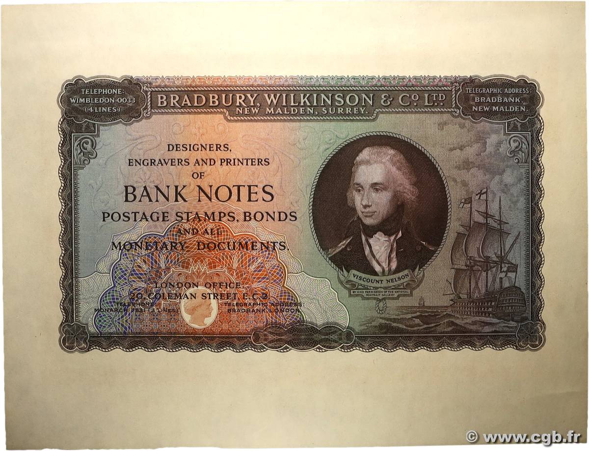 (1 Pound) Publicitaire ENGLAND  1950  XF+