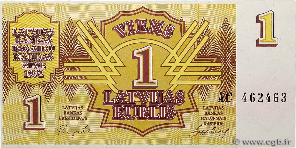 1 Rublis LETTLAND  1992 P.35 ST