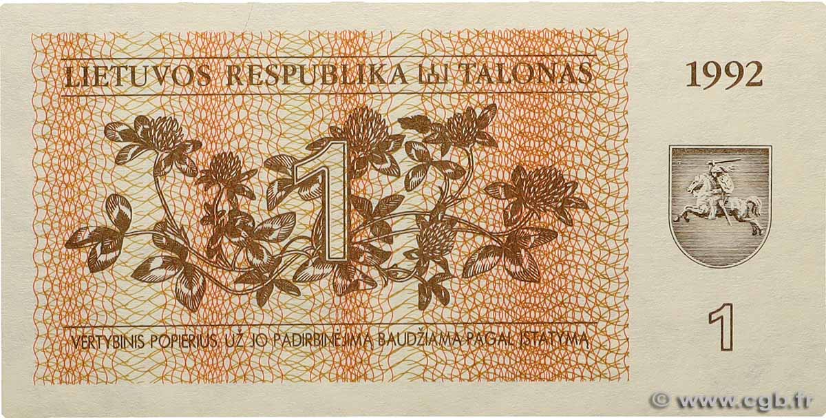 1 Talonas LITAUEN  1992 P.39 ST