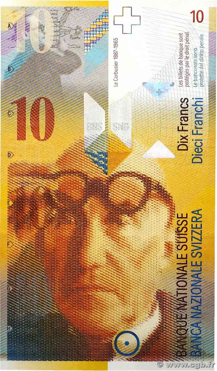 10 Francs SUISSE  2010 P.67d NEUF