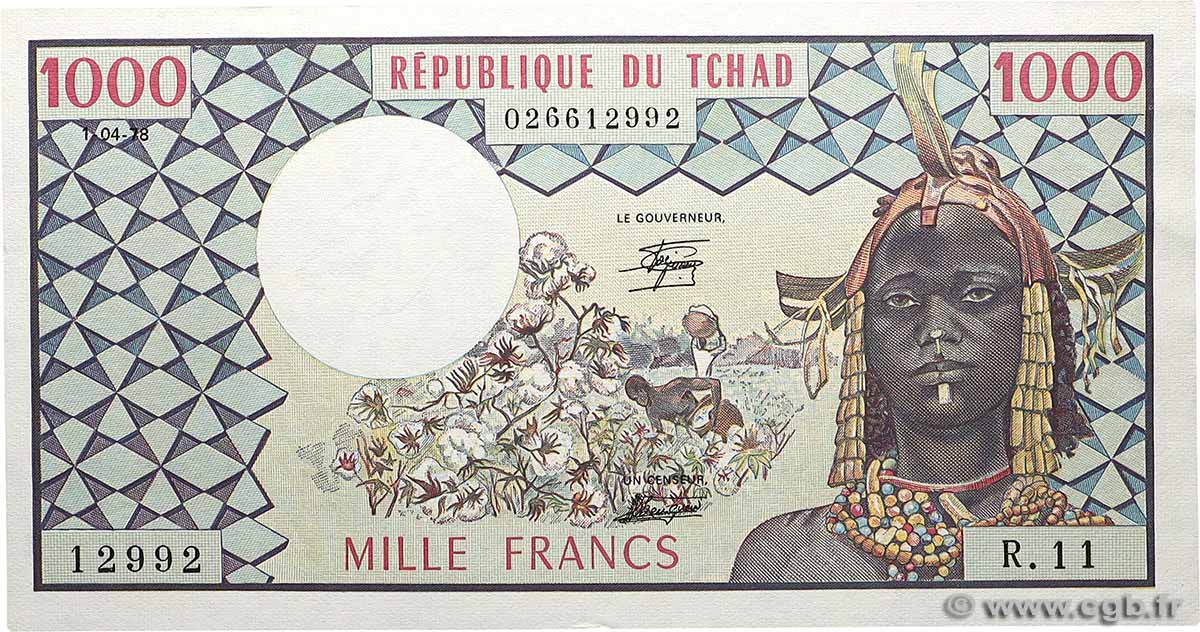 1000 Francs BEAC type 1973 TCHAD  1978 A.279d SPL+