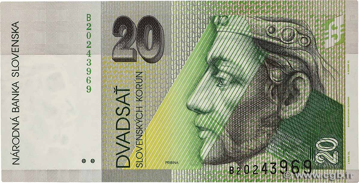 20 Korun SLOVAQUIE  1993 P.20a NEUF