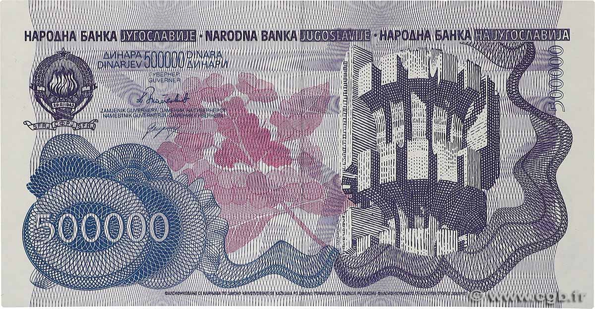 500000 Dinara YOUGOSLAVIE  1989 P.098 NEUF