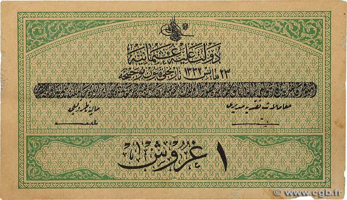 1 Piastre TURQUIE  1913 P.085 TTB+